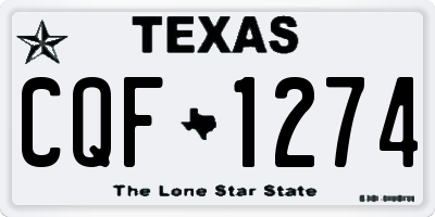TX license plate CQF1274