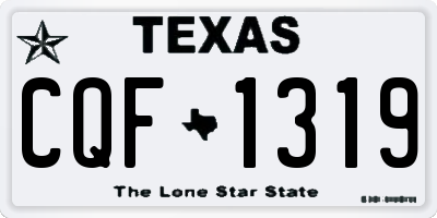 TX license plate CQF1319