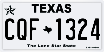 TX license plate CQF1324