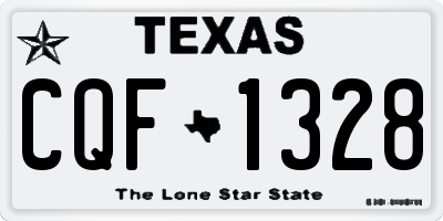 TX license plate CQF1328