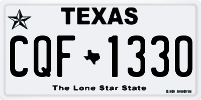 TX license plate CQF1330