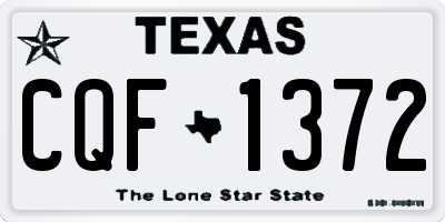 TX license plate CQF1372
