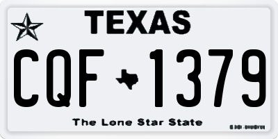 TX license plate CQF1379