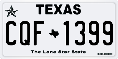 TX license plate CQF1399