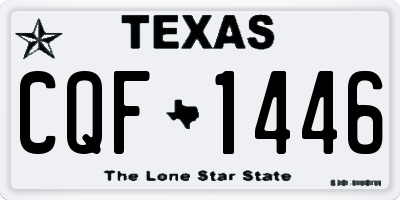 TX license plate CQF1446