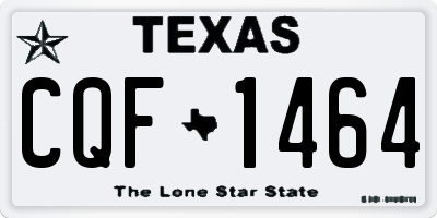 TX license plate CQF1464
