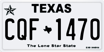 TX license plate CQF1470