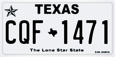 TX license plate CQF1471