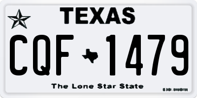 TX license plate CQF1479
