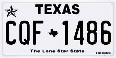 TX license plate CQF1486