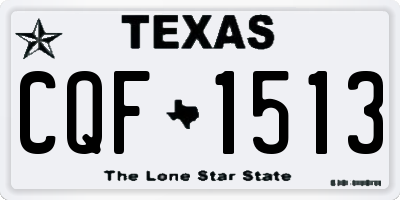TX license plate CQF1513