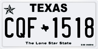 TX license plate CQF1518