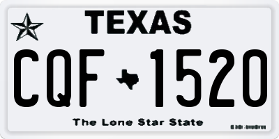 TX license plate CQF1520