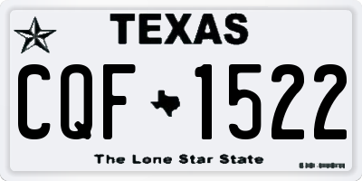 TX license plate CQF1522