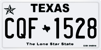 TX license plate CQF1528