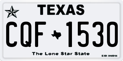 TX license plate CQF1530
