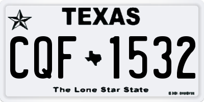 TX license plate CQF1532
