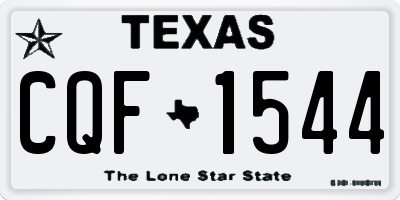TX license plate CQF1544