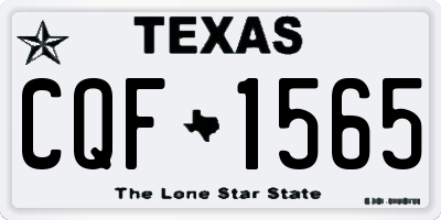 TX license plate CQF1565