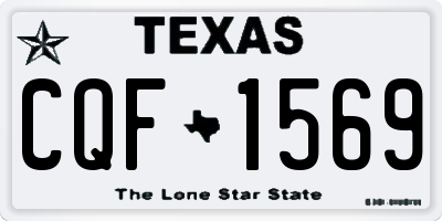 TX license plate CQF1569