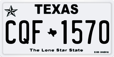TX license plate CQF1570