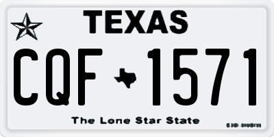TX license plate CQF1571