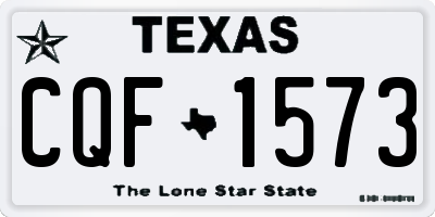TX license plate CQF1573