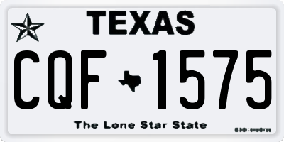 TX license plate CQF1575