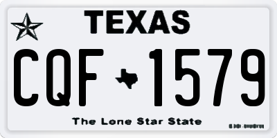 TX license plate CQF1579
