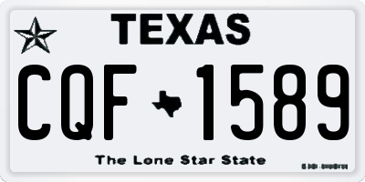 TX license plate CQF1589