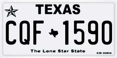 TX license plate CQF1590