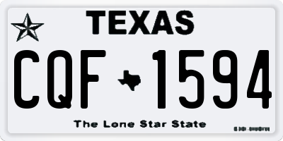 TX license plate CQF1594