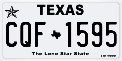 TX license plate CQF1595