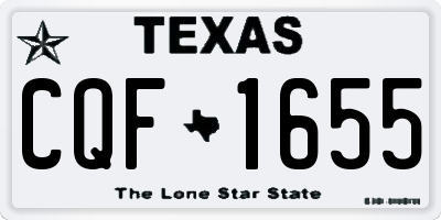 TX license plate CQF1655