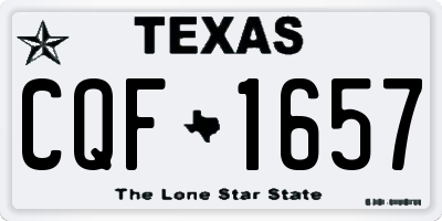 TX license plate CQF1657