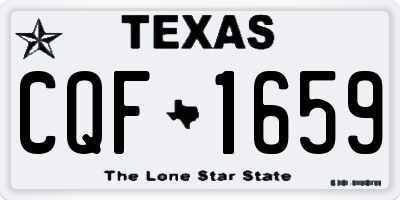 TX license plate CQF1659