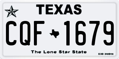 TX license plate CQF1679