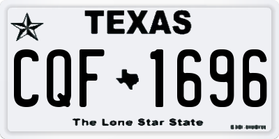 TX license plate CQF1696