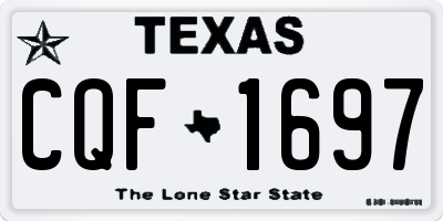 TX license plate CQF1697