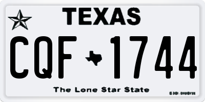 TX license plate CQF1744