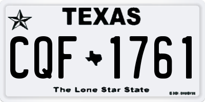 TX license plate CQF1761