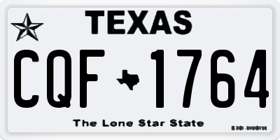 TX license plate CQF1764