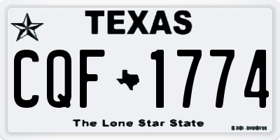 TX license plate CQF1774