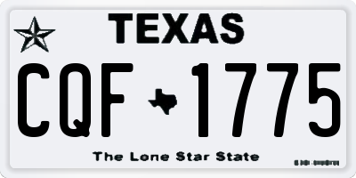 TX license plate CQF1775