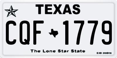 TX license plate CQF1779