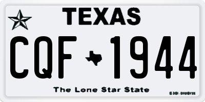 TX license plate CQF1944