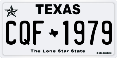 TX license plate CQF1979