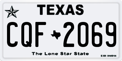 TX license plate CQF2069