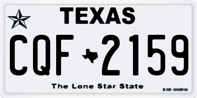 TX license plate CQF2159
