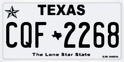 TX license plate CQF2268